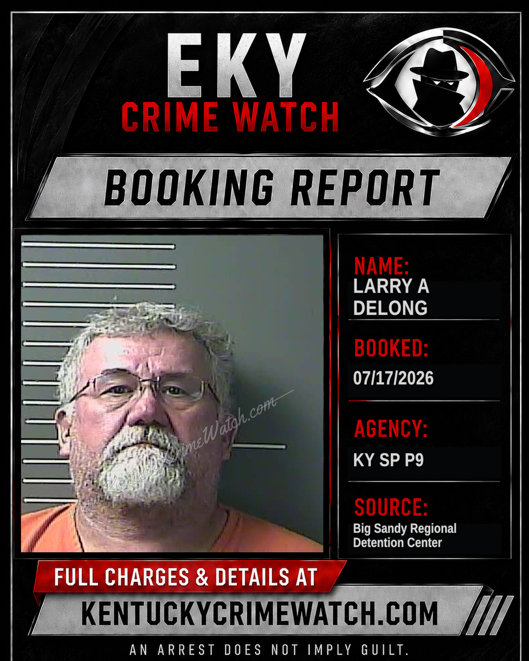 LARRY A DELONG booking image