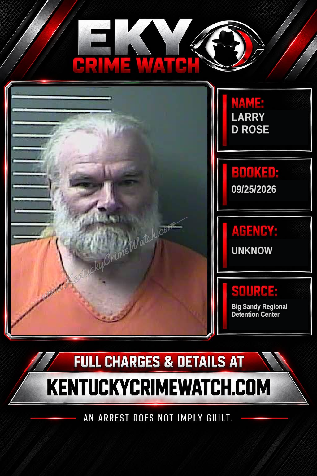 LARRY D ROSE booking image
