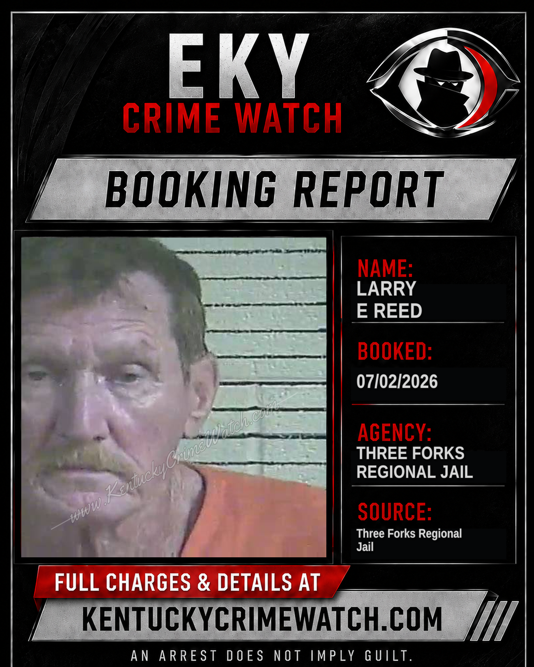 Larry E Reed booking image