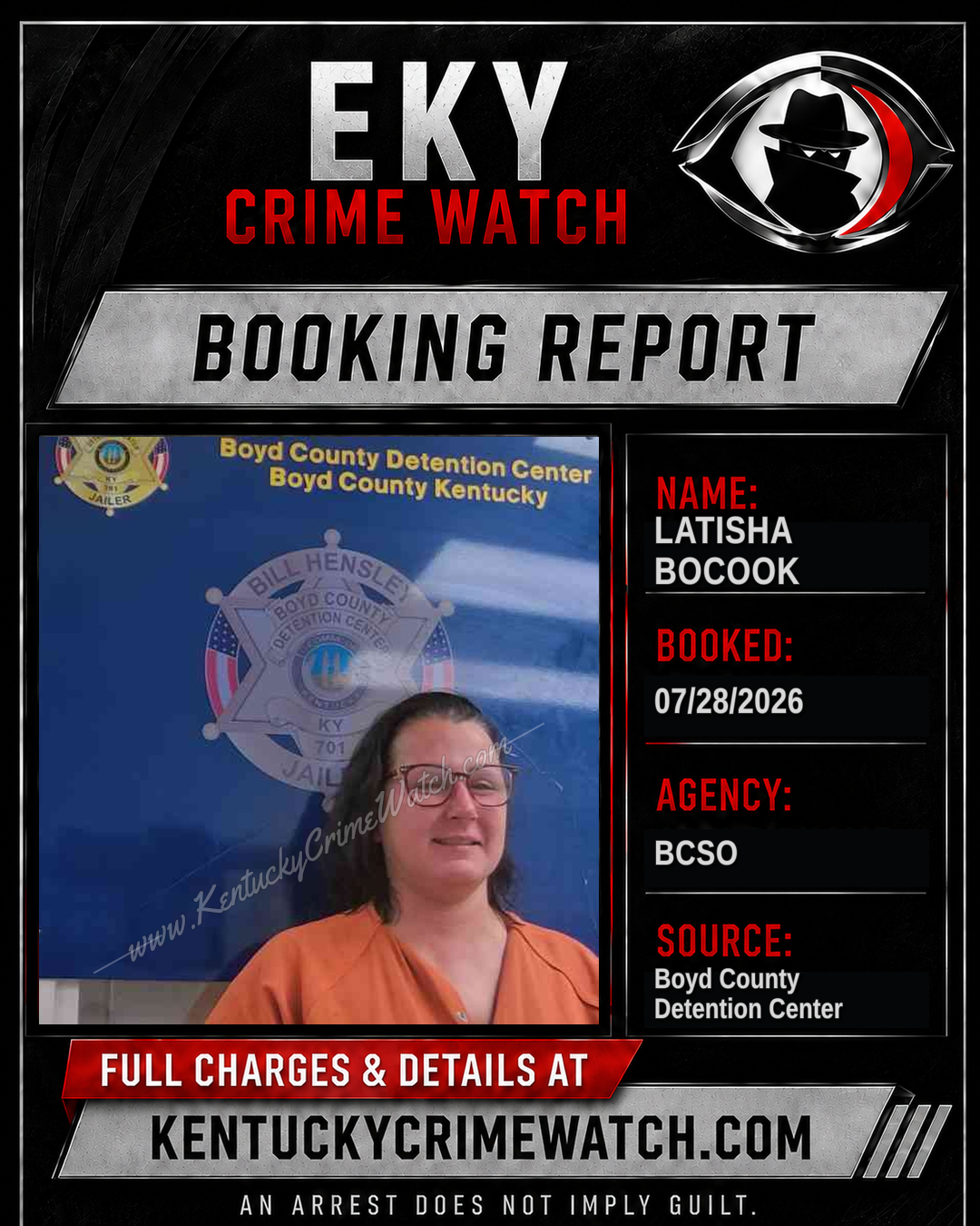Latisha BOCOOK booking image