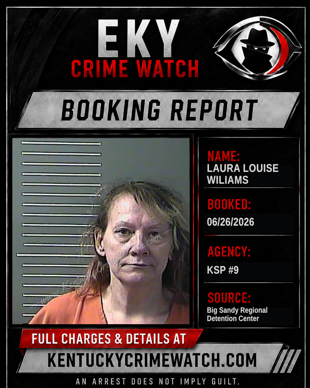 LAURA LOUISE WILIAMS booking image