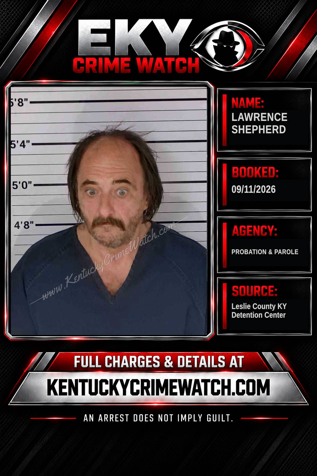 LAWRENCE SHEPHERD booking image