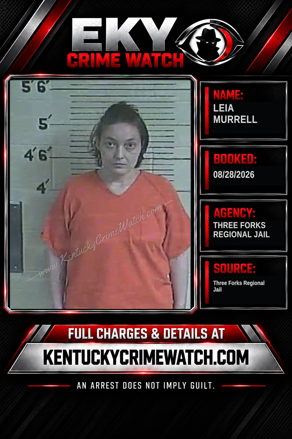 Leia Murrell booking image