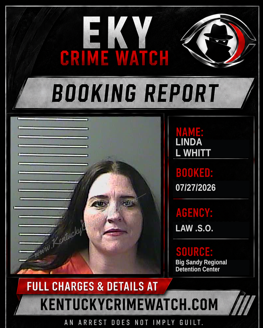 LINDA L WHITT booking image