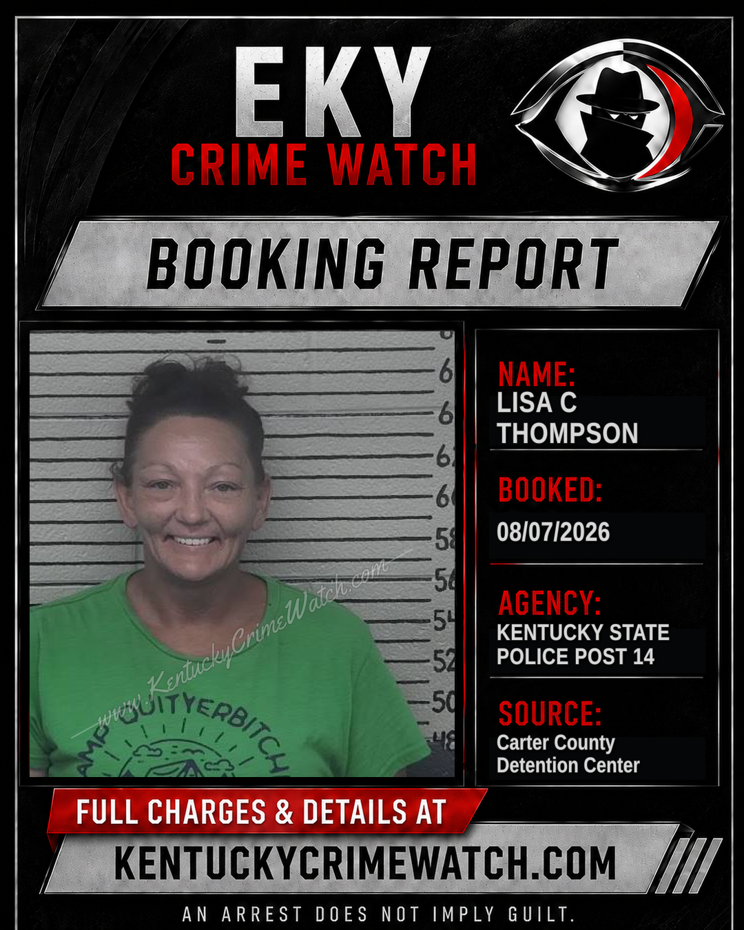 LISA C THOMPSON booking image