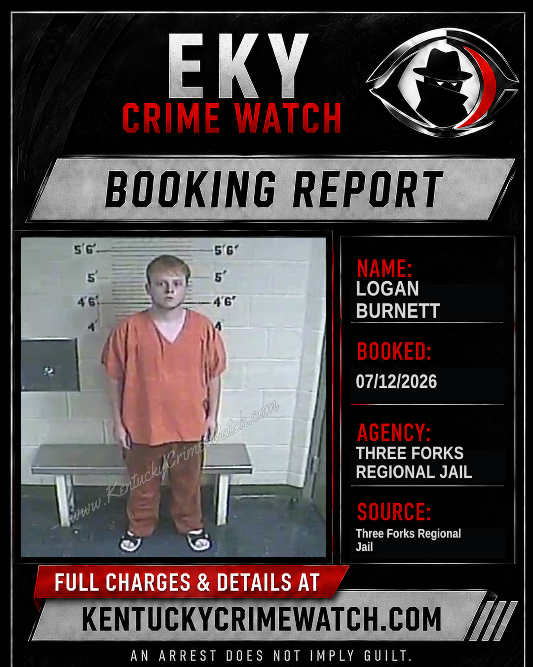 Logan Burnett booking image