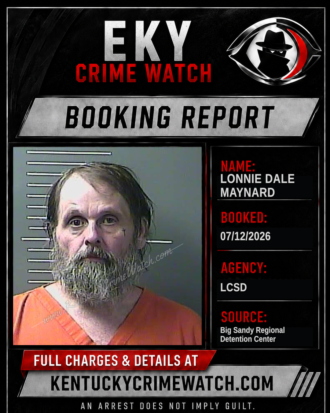 LONNIE DALE MAYNARD booking image