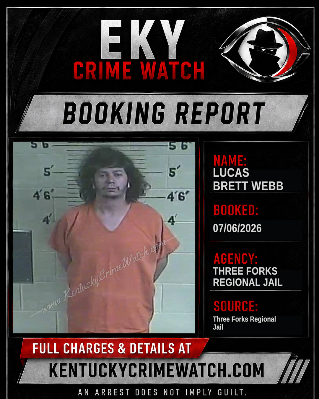 Lucas Brett Webb booking image