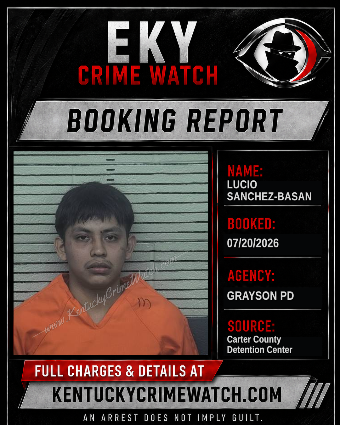 LUCIO SANCHEZ-BASAN booking image