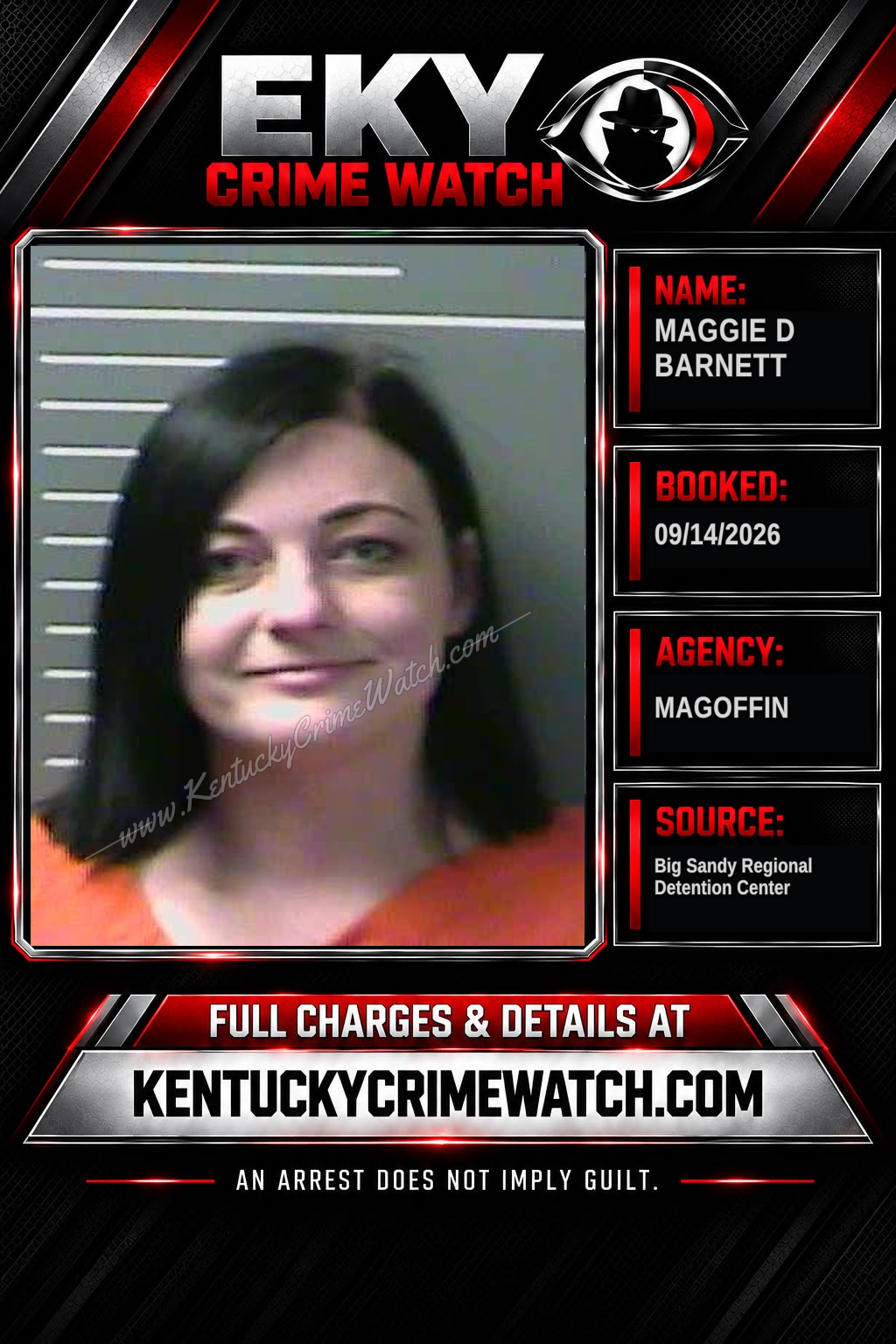 MAGGIE D BARNETT booking image
