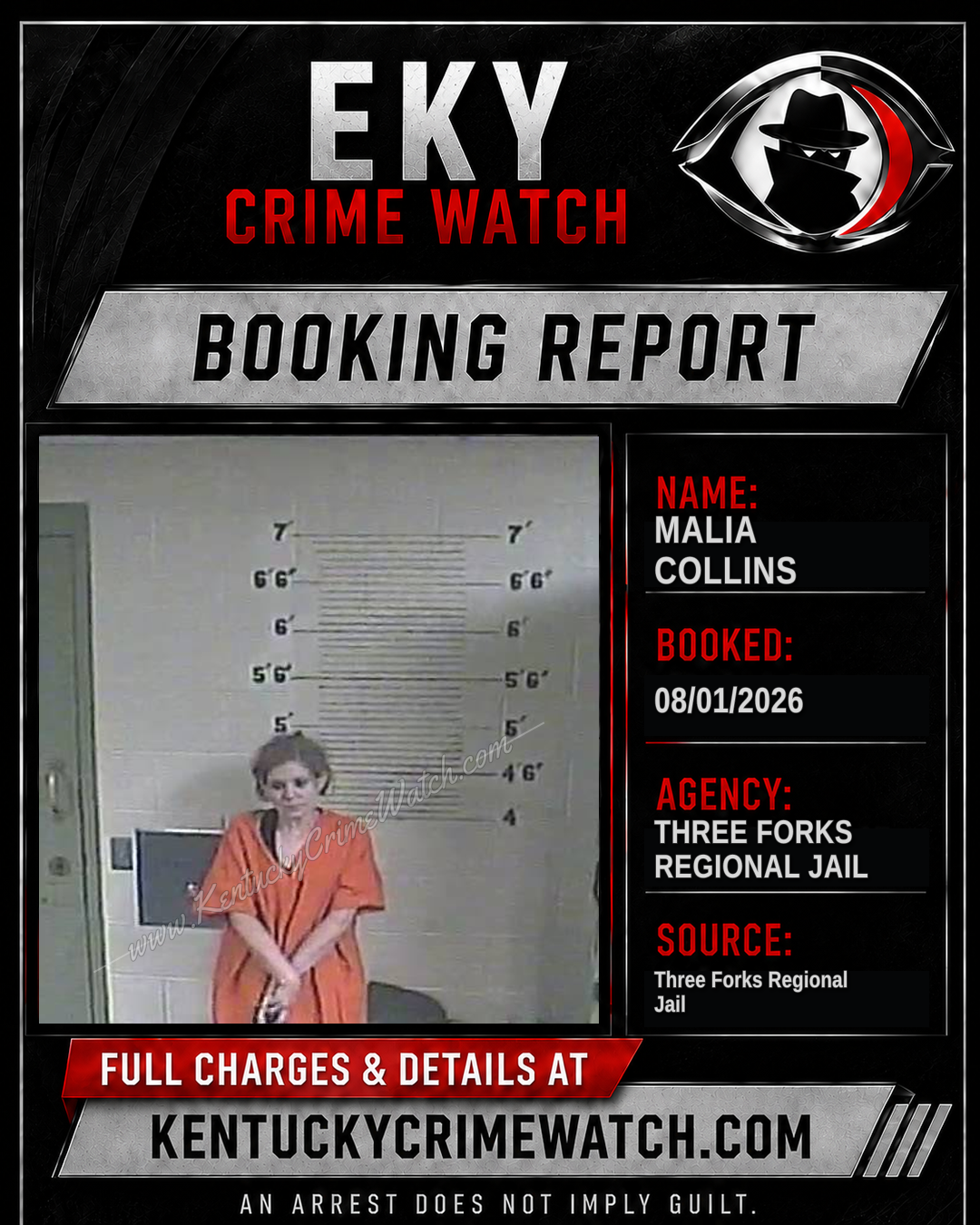 Malia Collins booking image