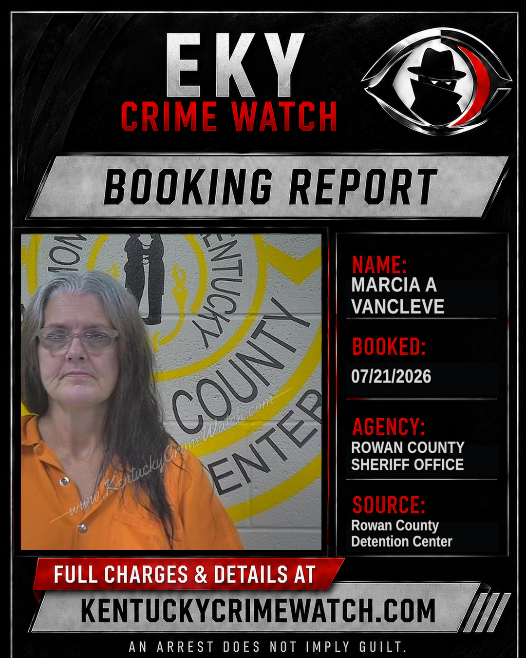 MARCIA A VANCLEVE booking image