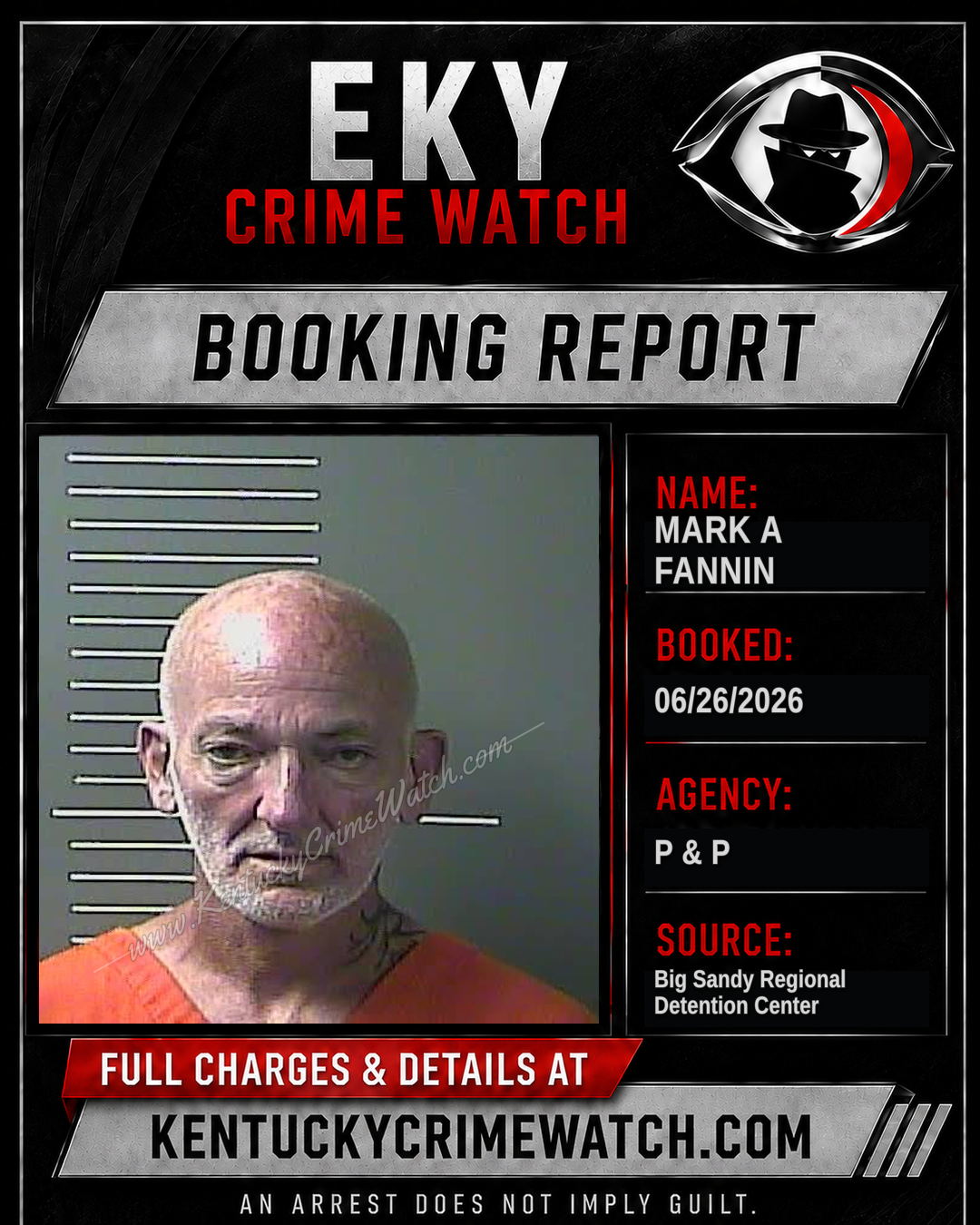 MARK A FANNIN booking image