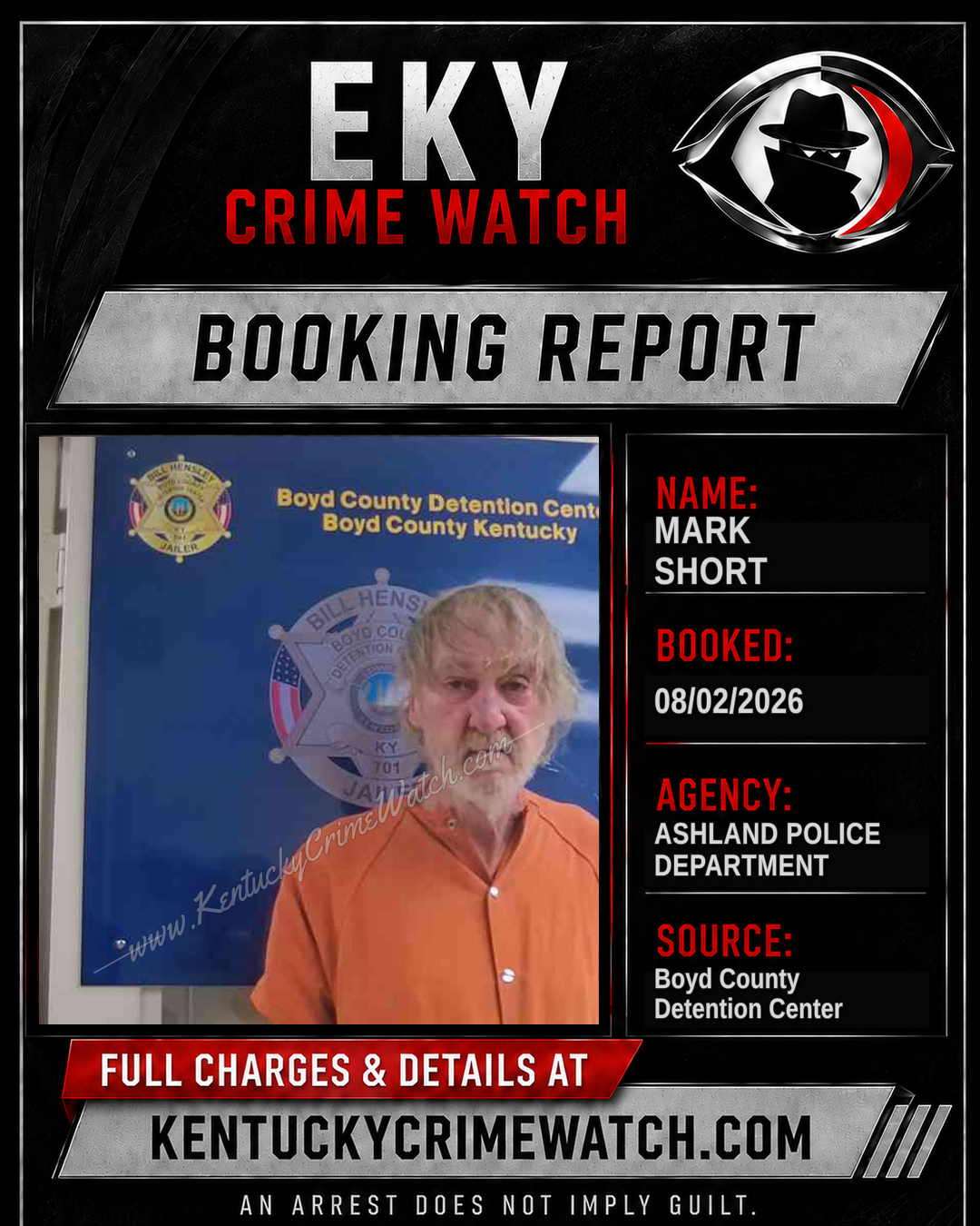 MARK SHORT booking image
