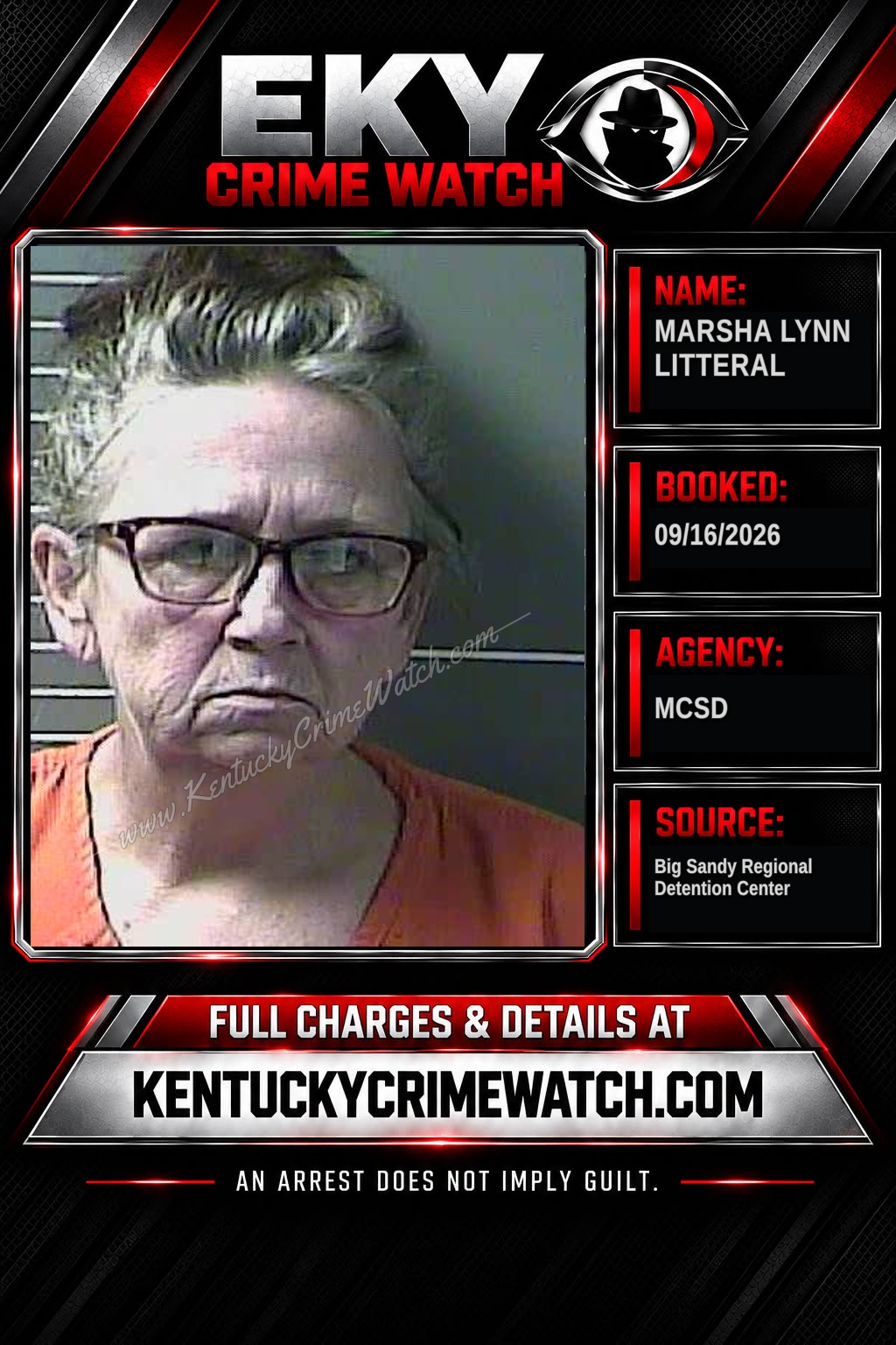MARSHA LYNN LITTERAL booking image