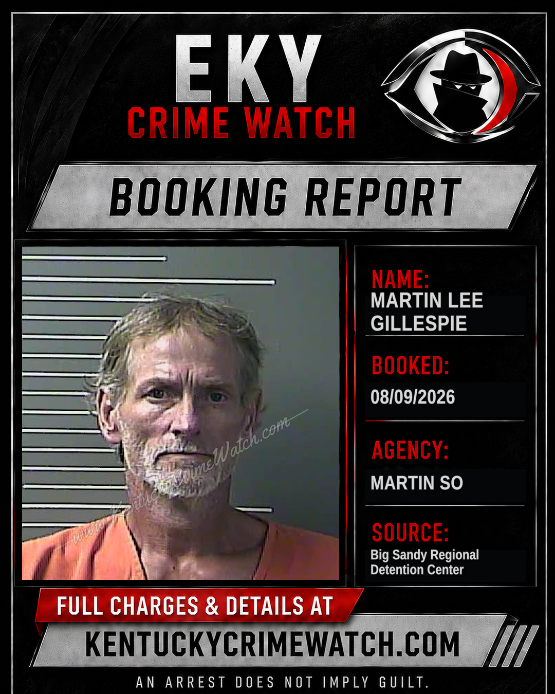 MARTIN LEE GILLESPIE booking image