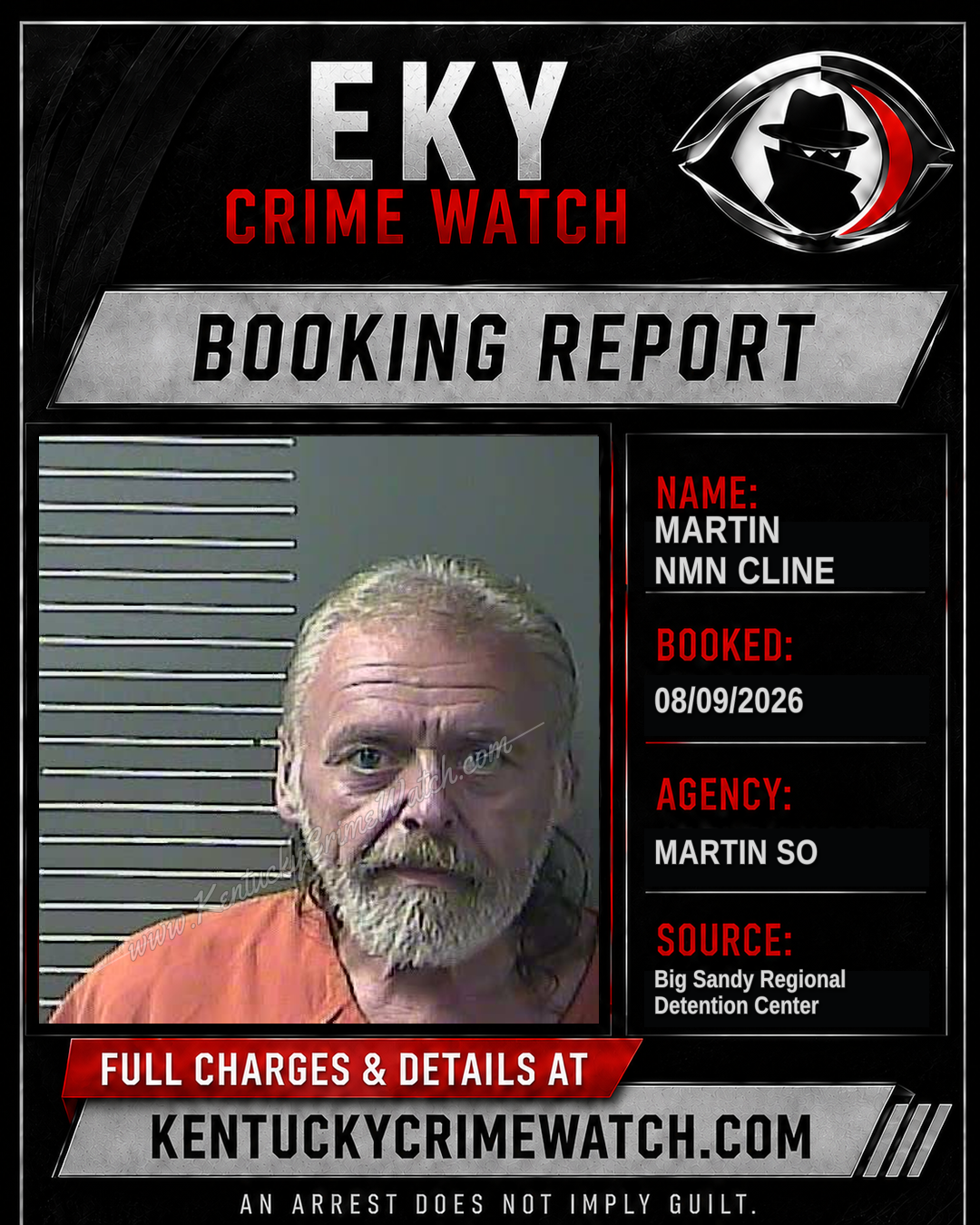 MARTIN NMN CLINE booking image