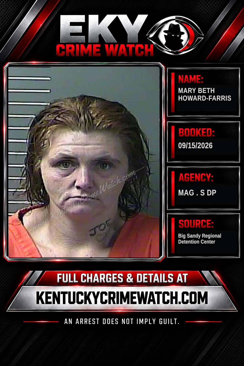 MARY BETH HOWARD-FARRIS booking image