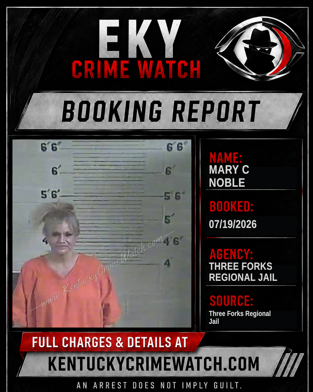 Mary C Noble booking image