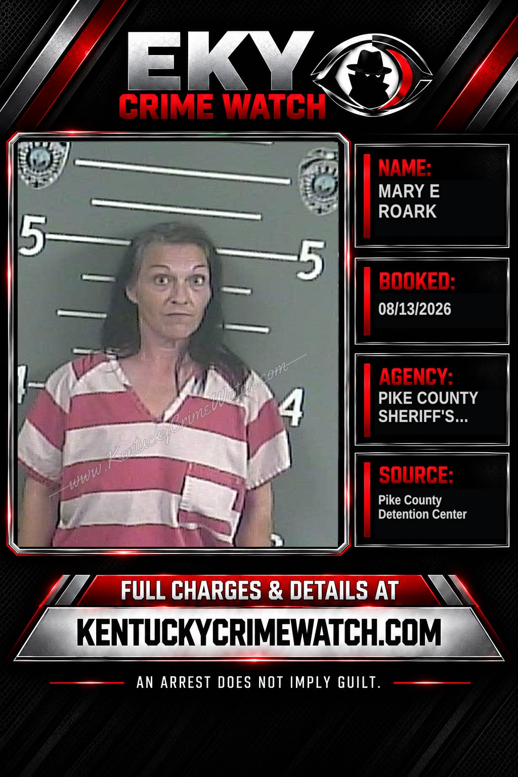 MARY E ROARK booking image