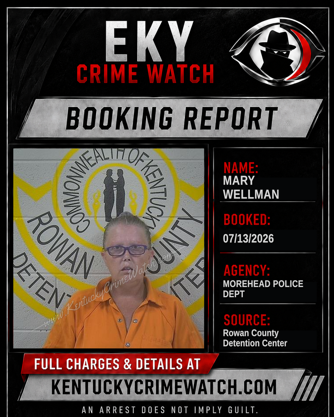 MARY WELLMAN booking image