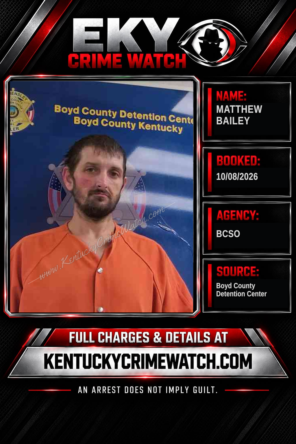 MATTHEW BAILEY booking image