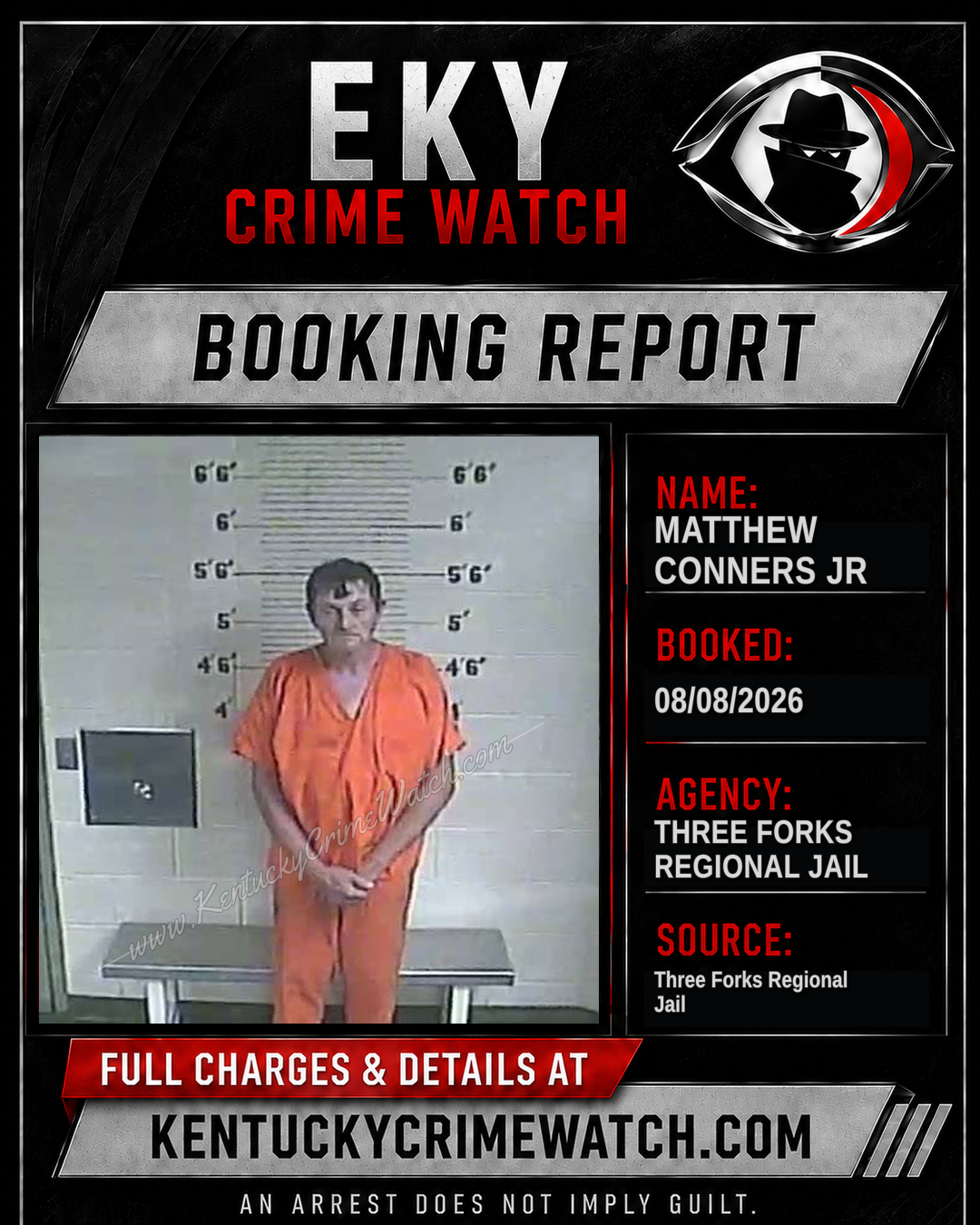 Matthew Conners JR booking image