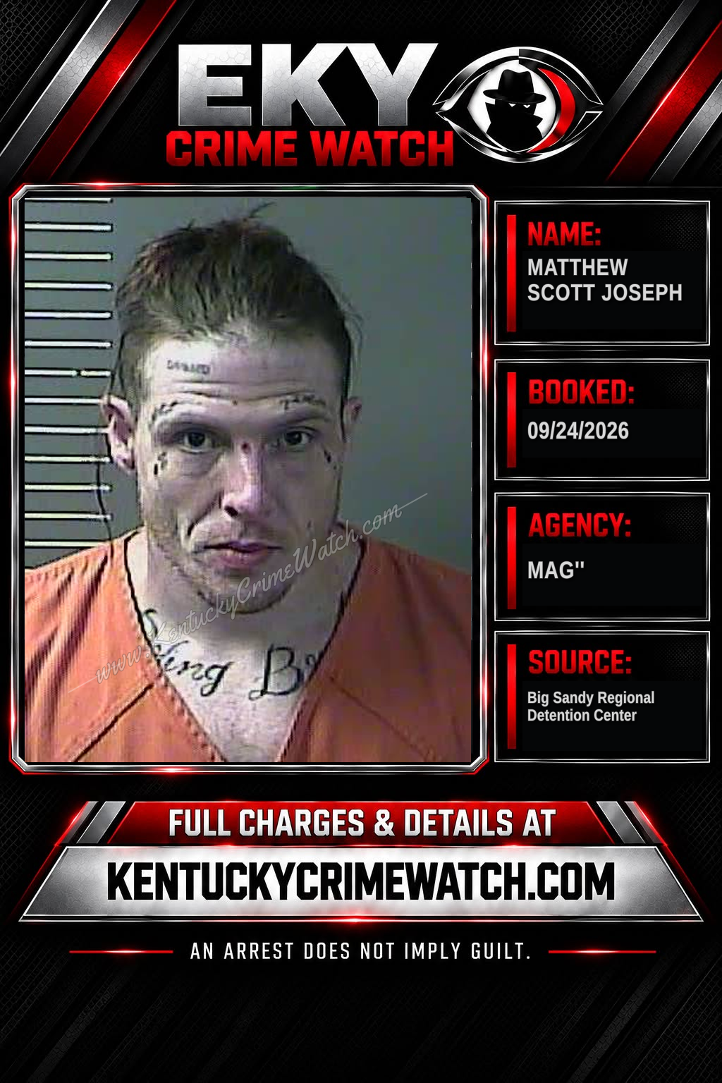 MATTHEW SCOTT JOSEPH booking image