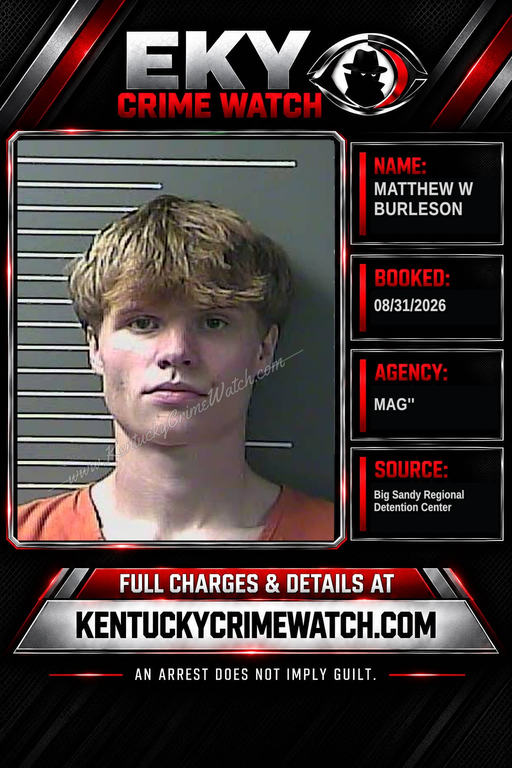 MATTHEW W BURLESON booking image