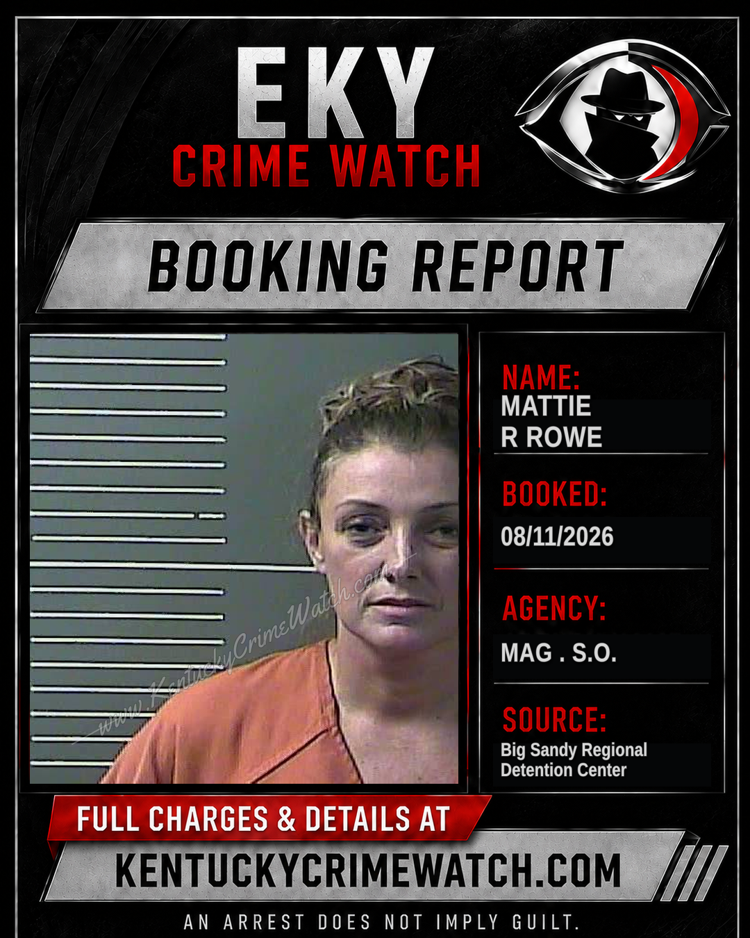 MATTIE R ROWE booking image