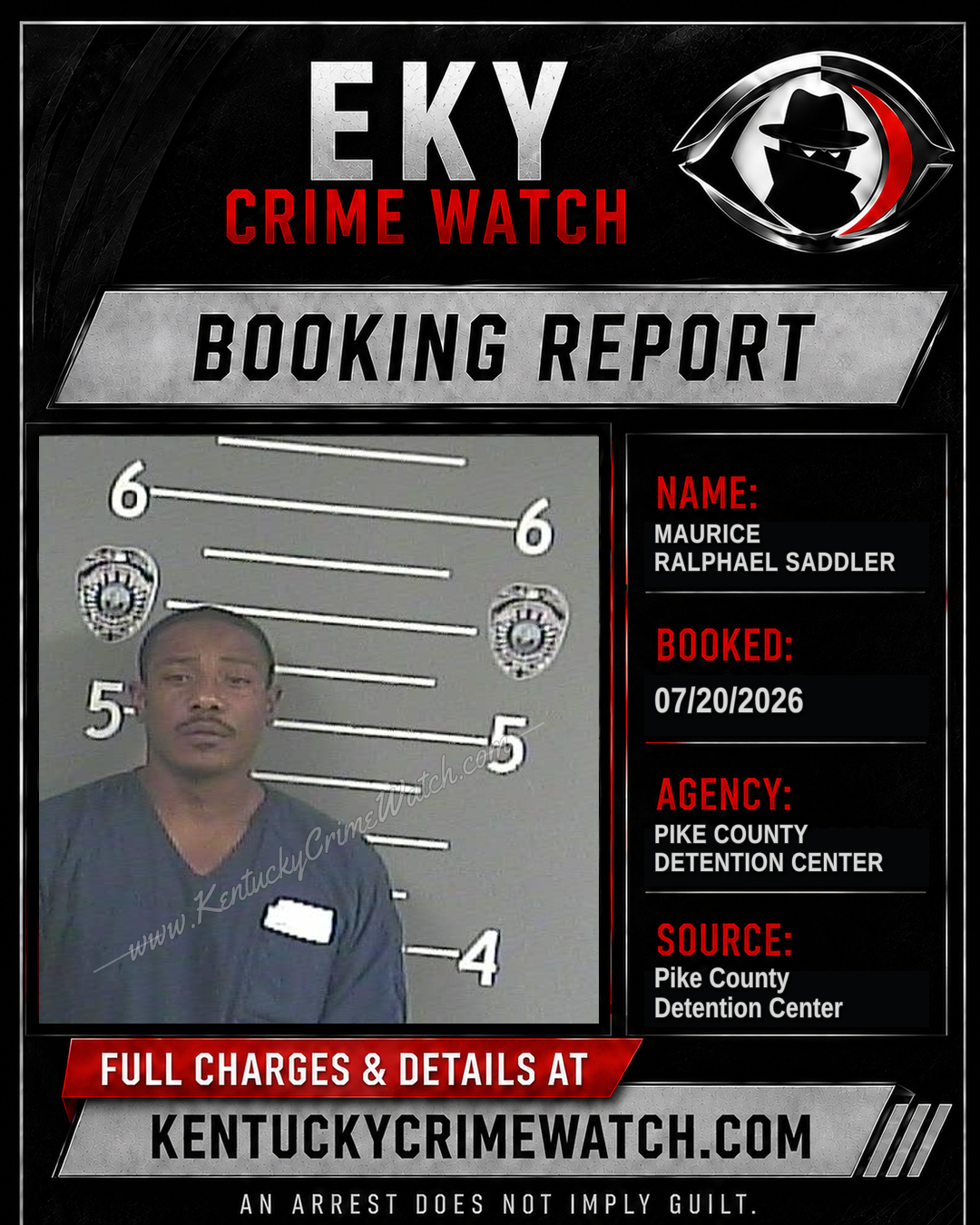 MAURICE RALPHAEL SADDLER booking image