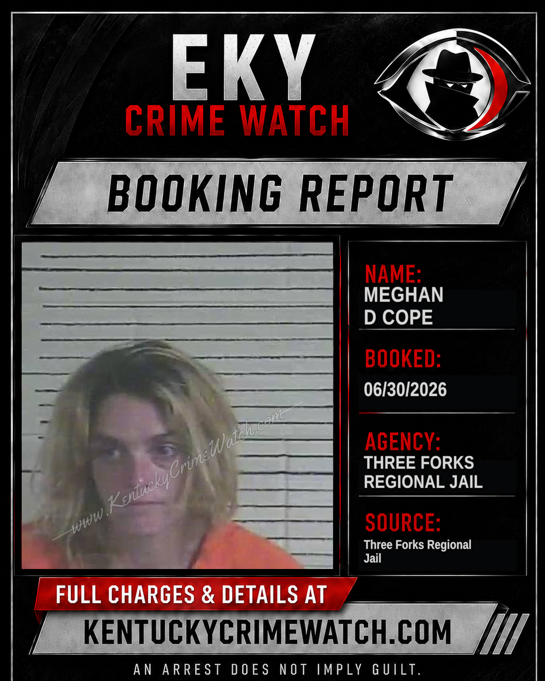 Meghan D Cope booking image
