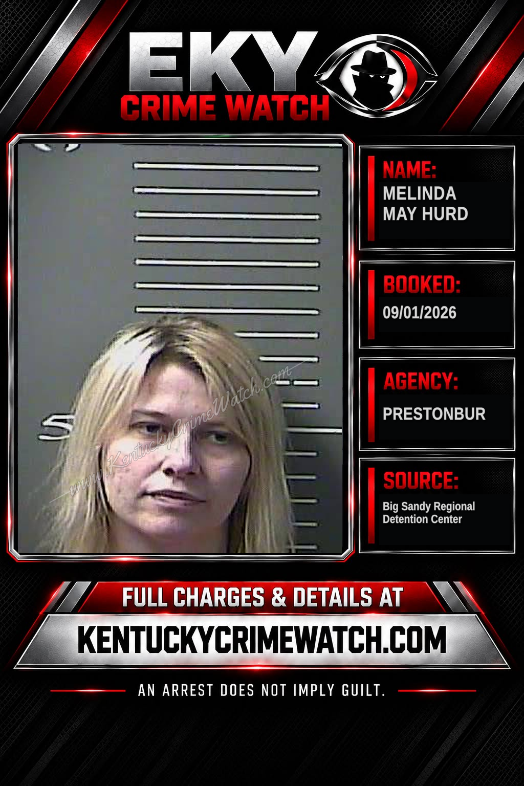 MELINDA MAY HURD booking image
