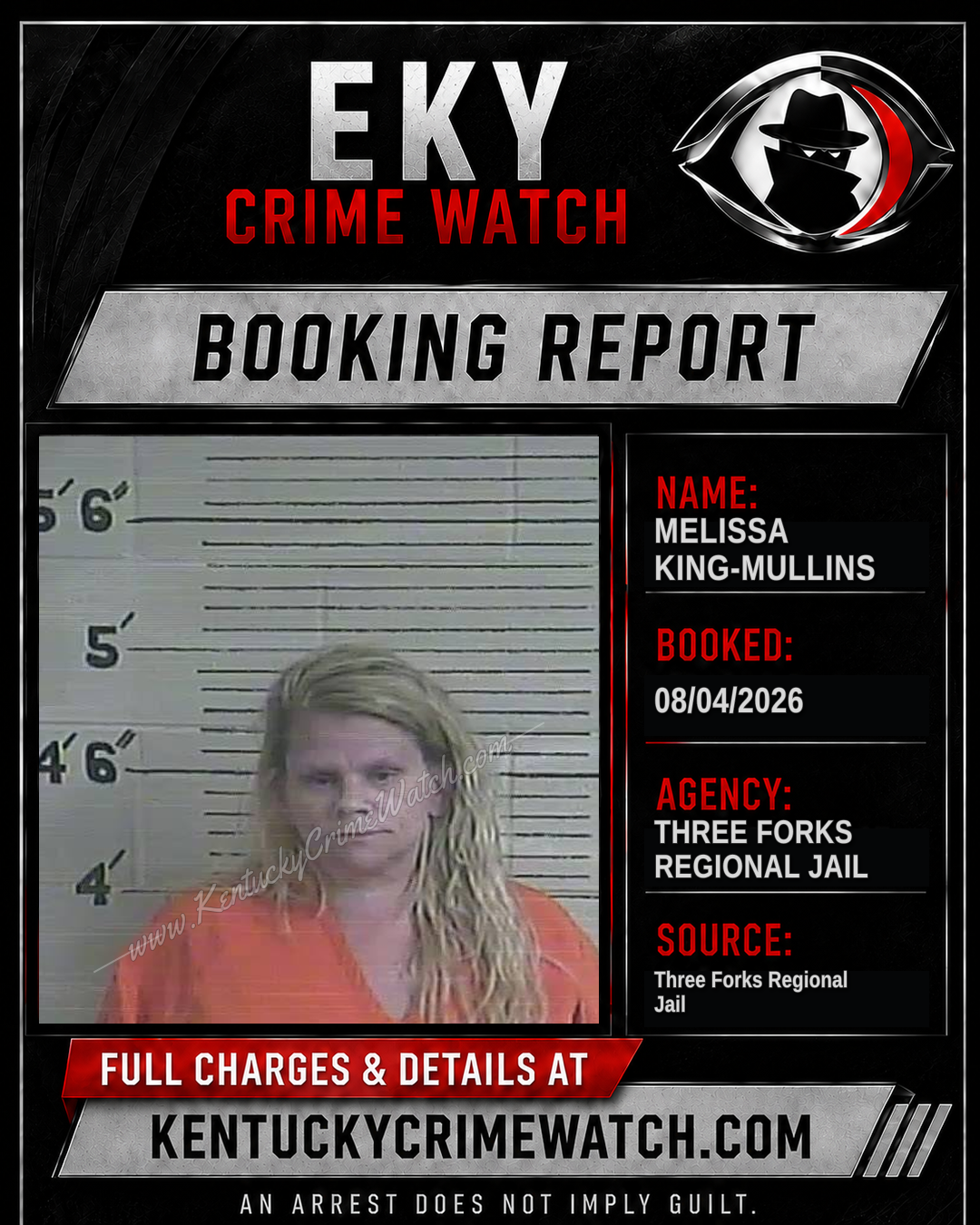 Melissa King-Mullins booking image