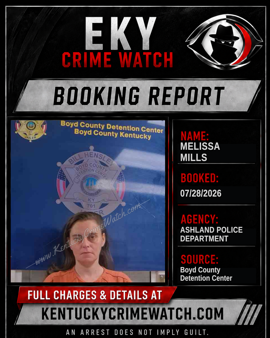 MELISSA MILLS booking image