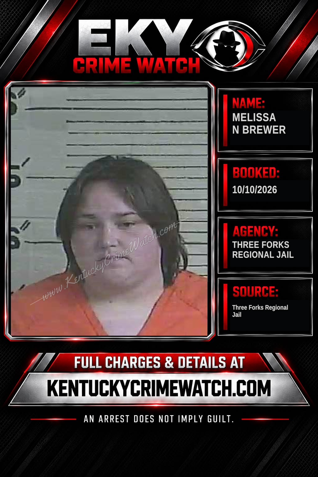 Melissa N Brewer booking image