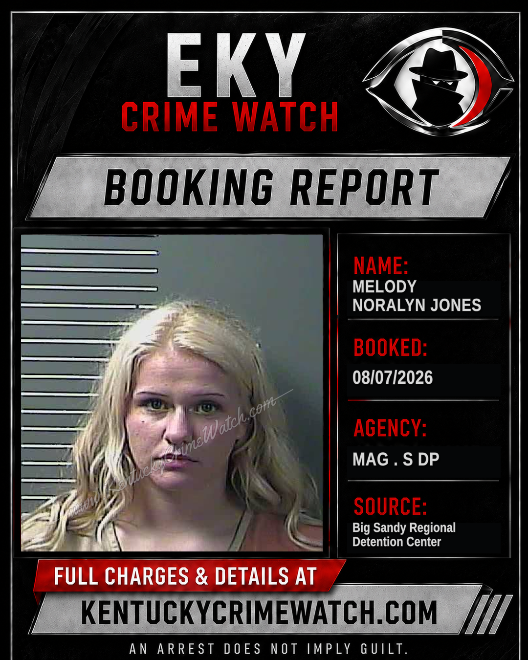 MELODY NORALYN JONES booking image