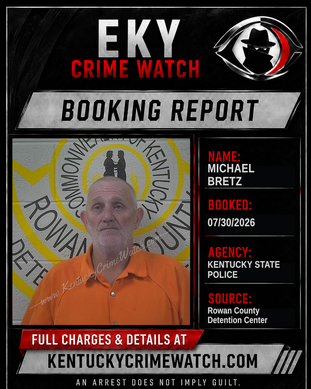 MICHAEL BRETZ booking image