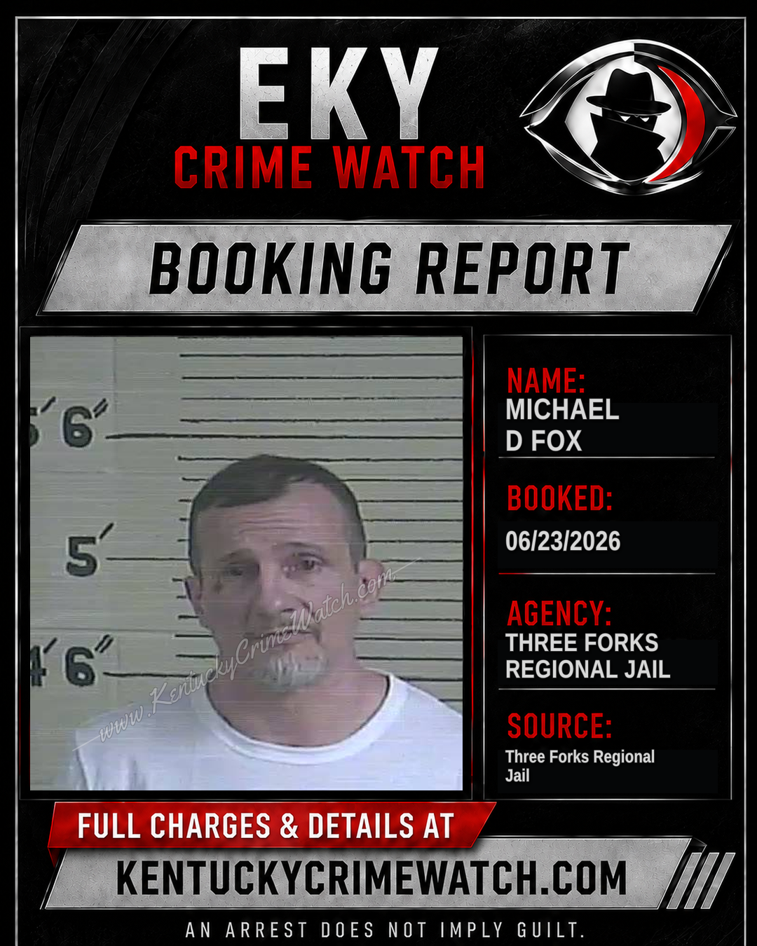 Michael D Fox booking image