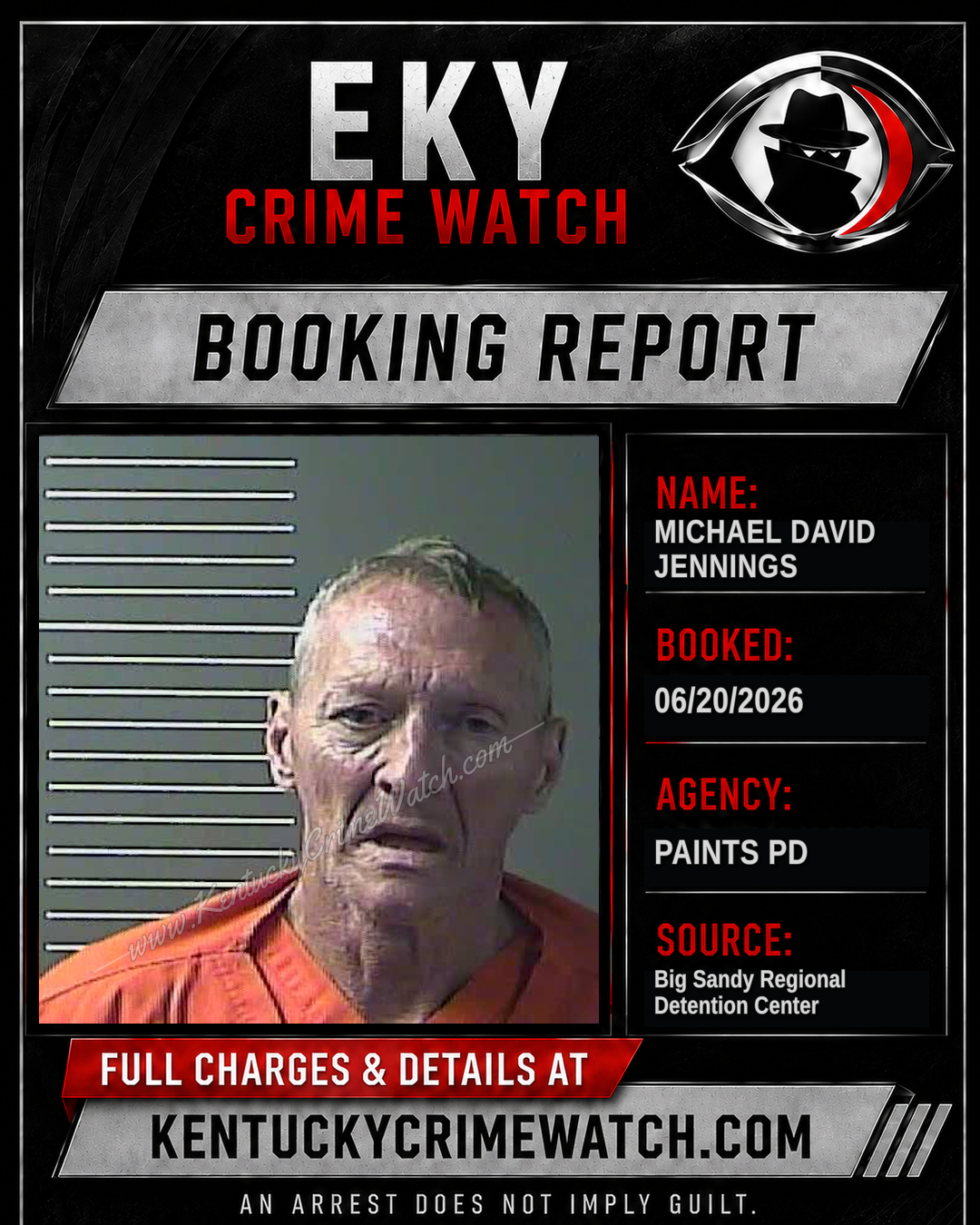 MICHAEL DAVID JENNINGS booking image