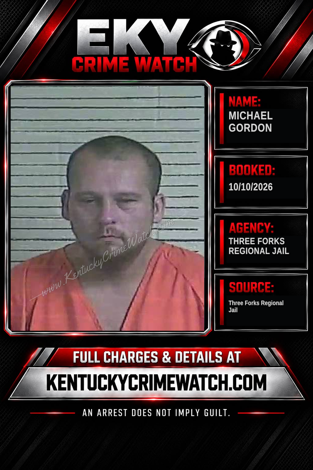 Michael Gordon booking image