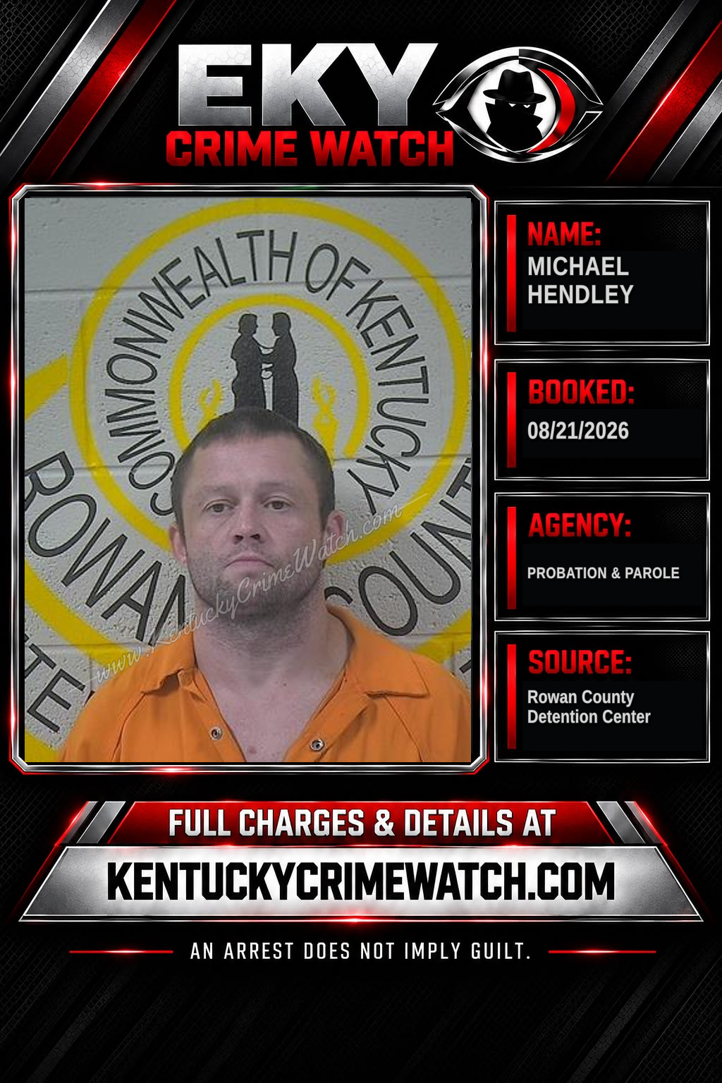 MICHAEL HENDLEY booking image