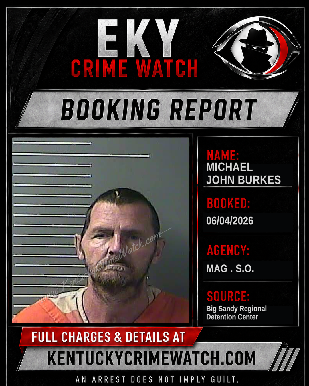 MICHAEL JOHN BURKES booking image