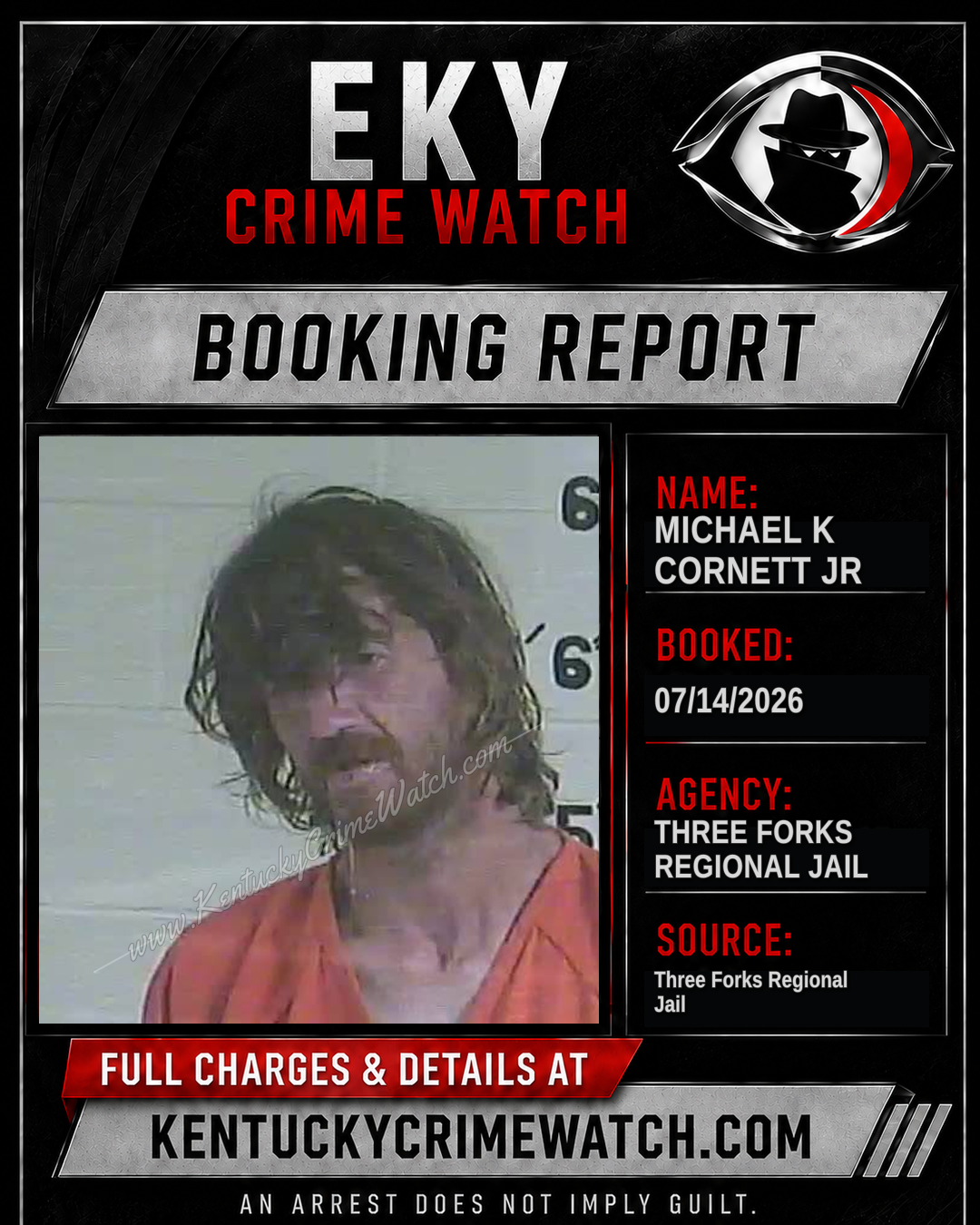 Michael K Cornett JR booking image