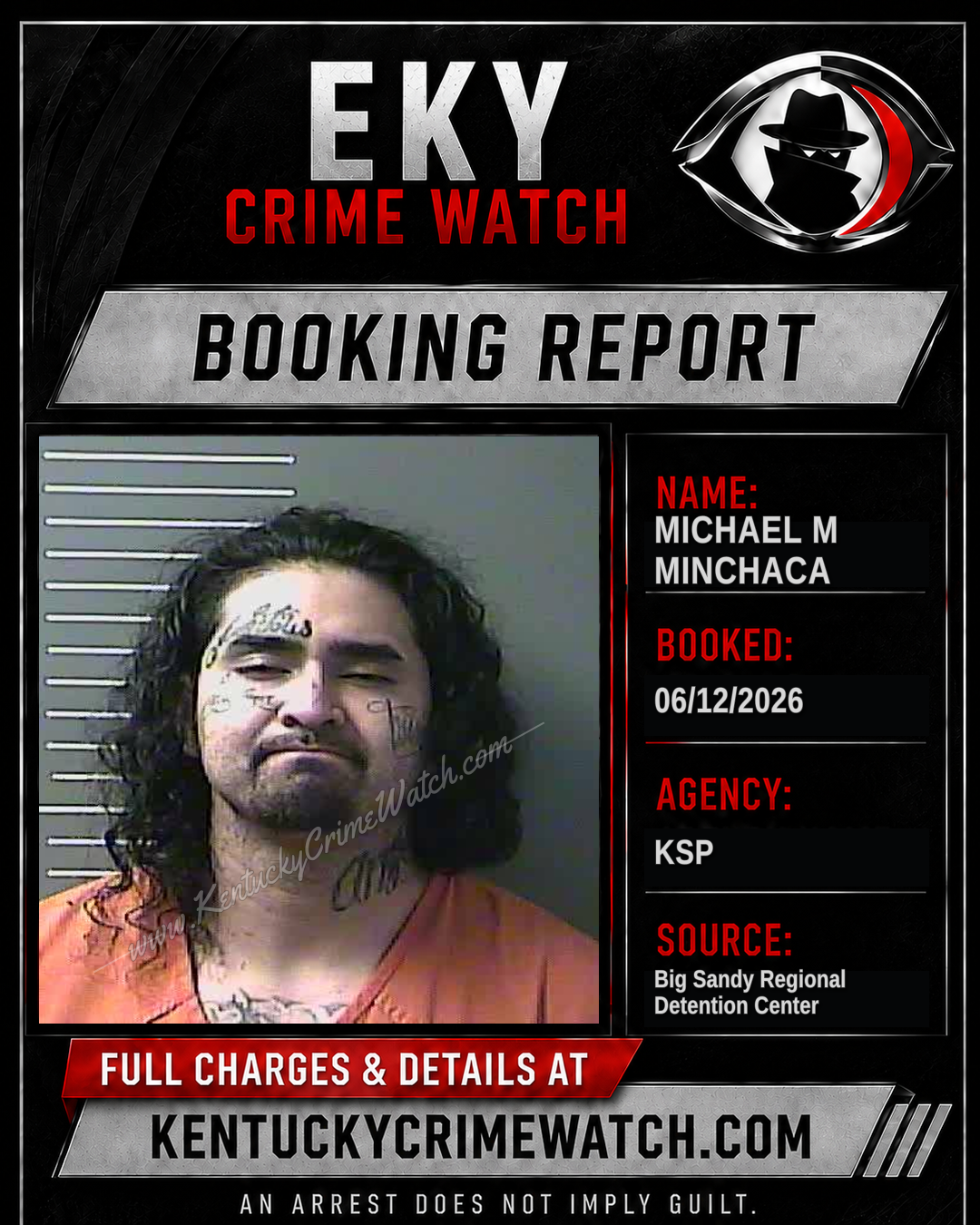 MICHAEL M MINCHACA booking image