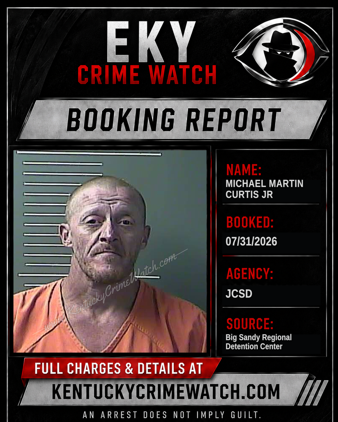 MICHAEL Martin CURTIS JR booking image