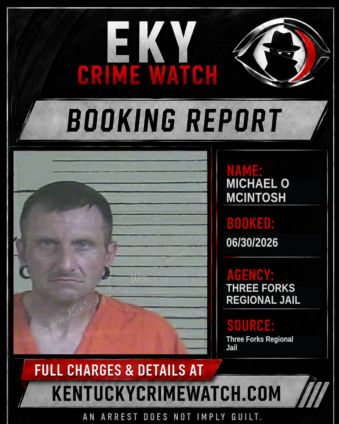 Michael O MCintosh booking image