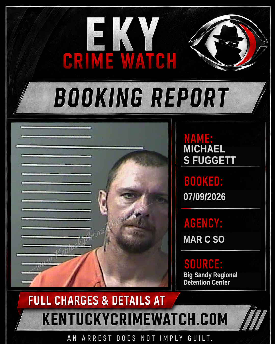 MICHAEL S FUGGETT booking image