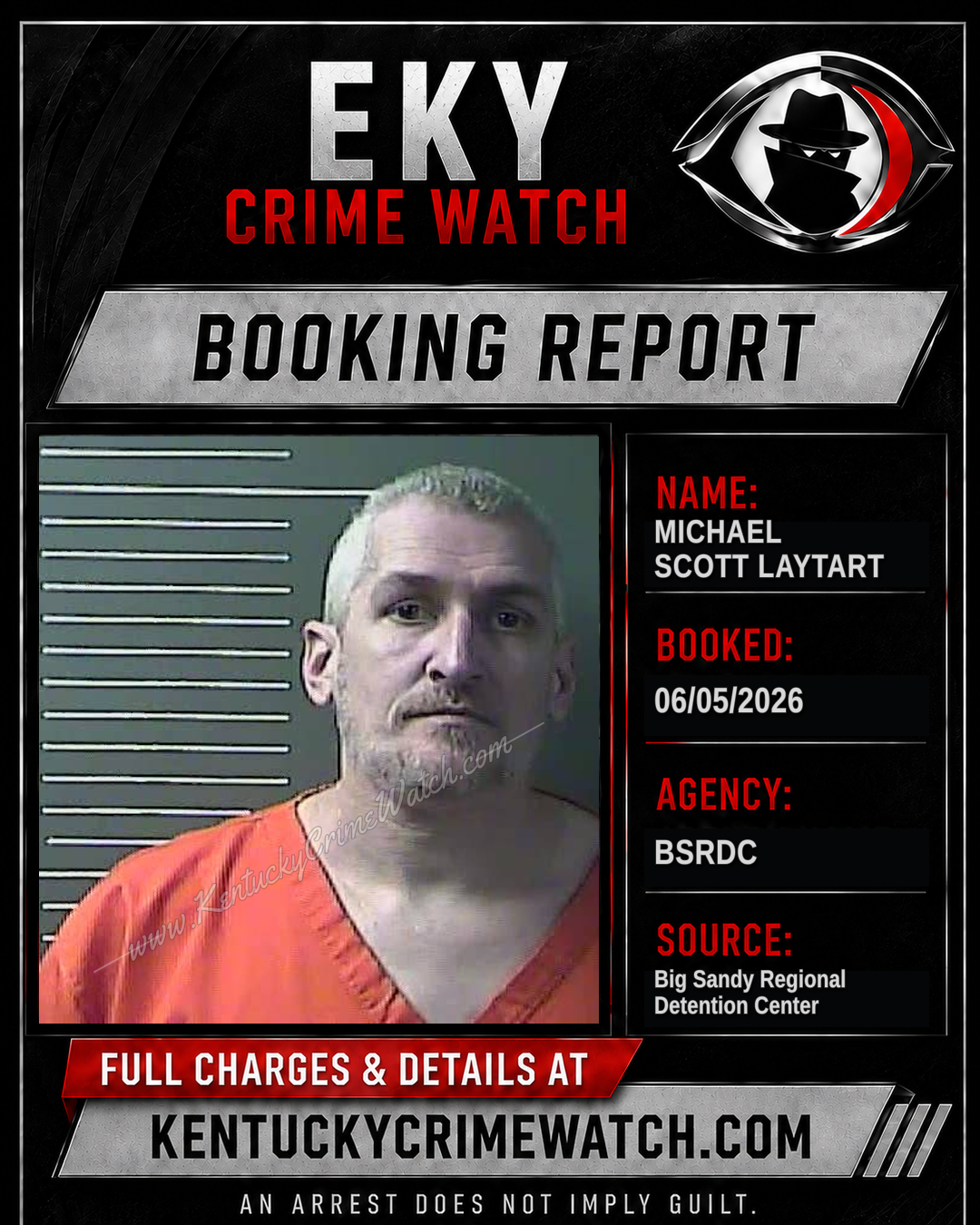 MICHAEL SCOTT LAYTART booking image