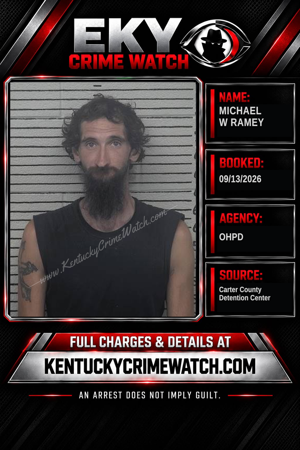 MICHAEL W RAMEY booking image